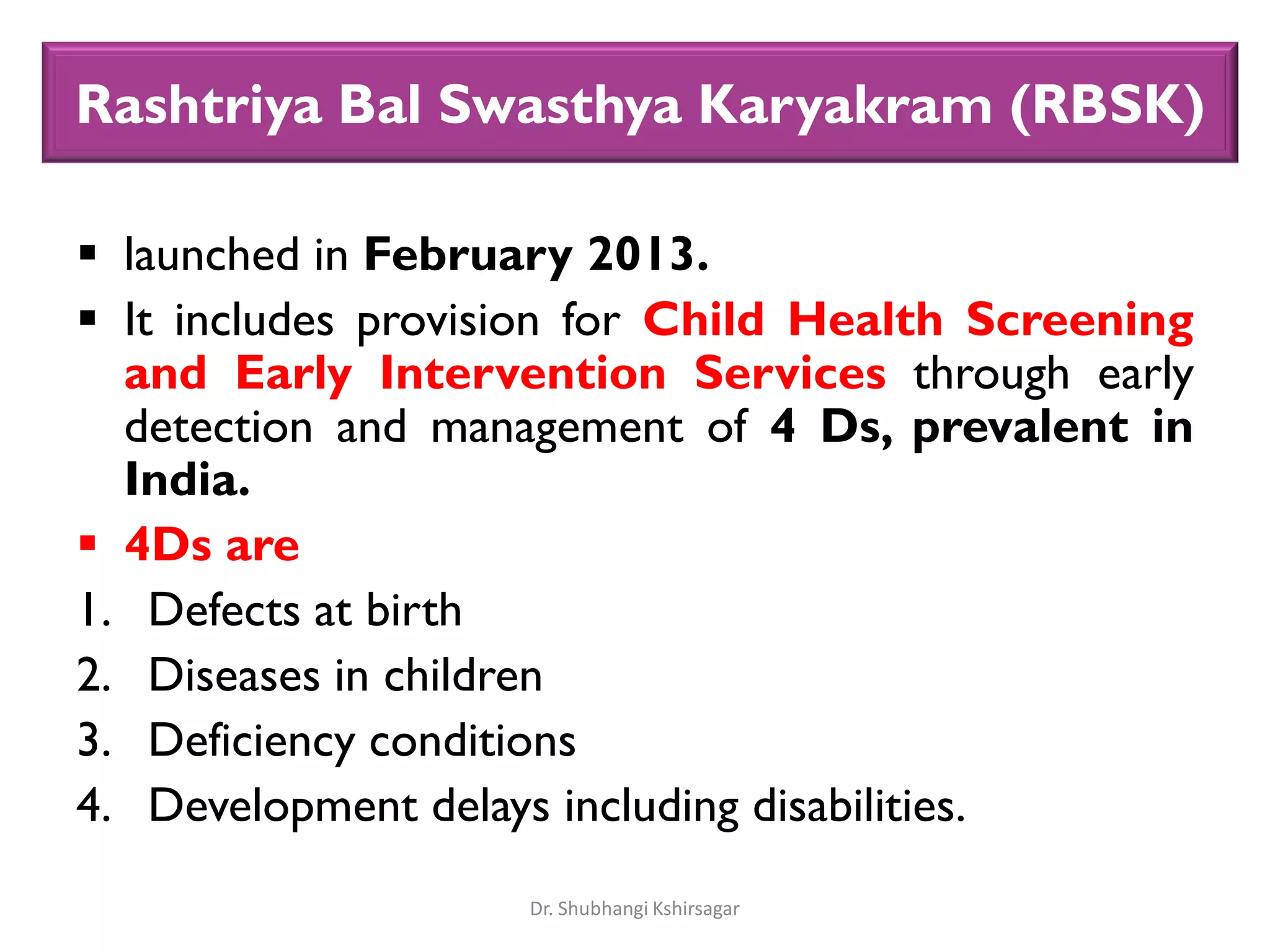 Reproductive and Child Health Programme | PDF