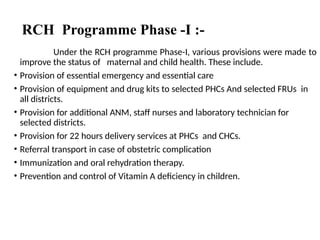 RCH PROGRAME-PEDIATRICS.pptx.kkkkkkklllllo | PPTX