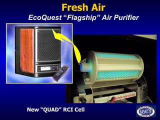 Fresh Air EcoQuest  “ Flagship” Air Purifier New “QUAD” RCI Cell 