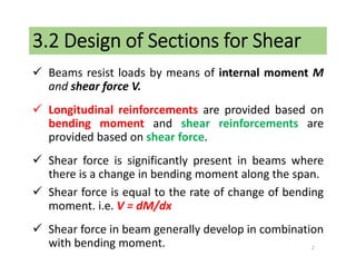 RCI -Chapter 3-Shear PPT Limit state design | PDF