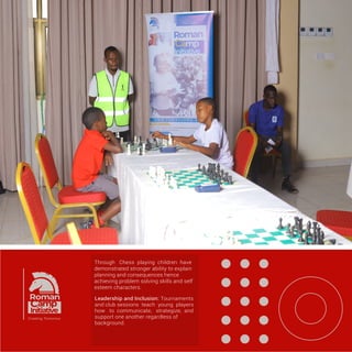 Boosting Academic Performance:
Chess serves as a powerful supplementary
educational tool in schools worldwide.
Introducing chess into standard curricula
directly correlates with higher standardized
test scores. The game demands rigorous
concentration, reading comprehension,
and logical reasoning from young students.
 