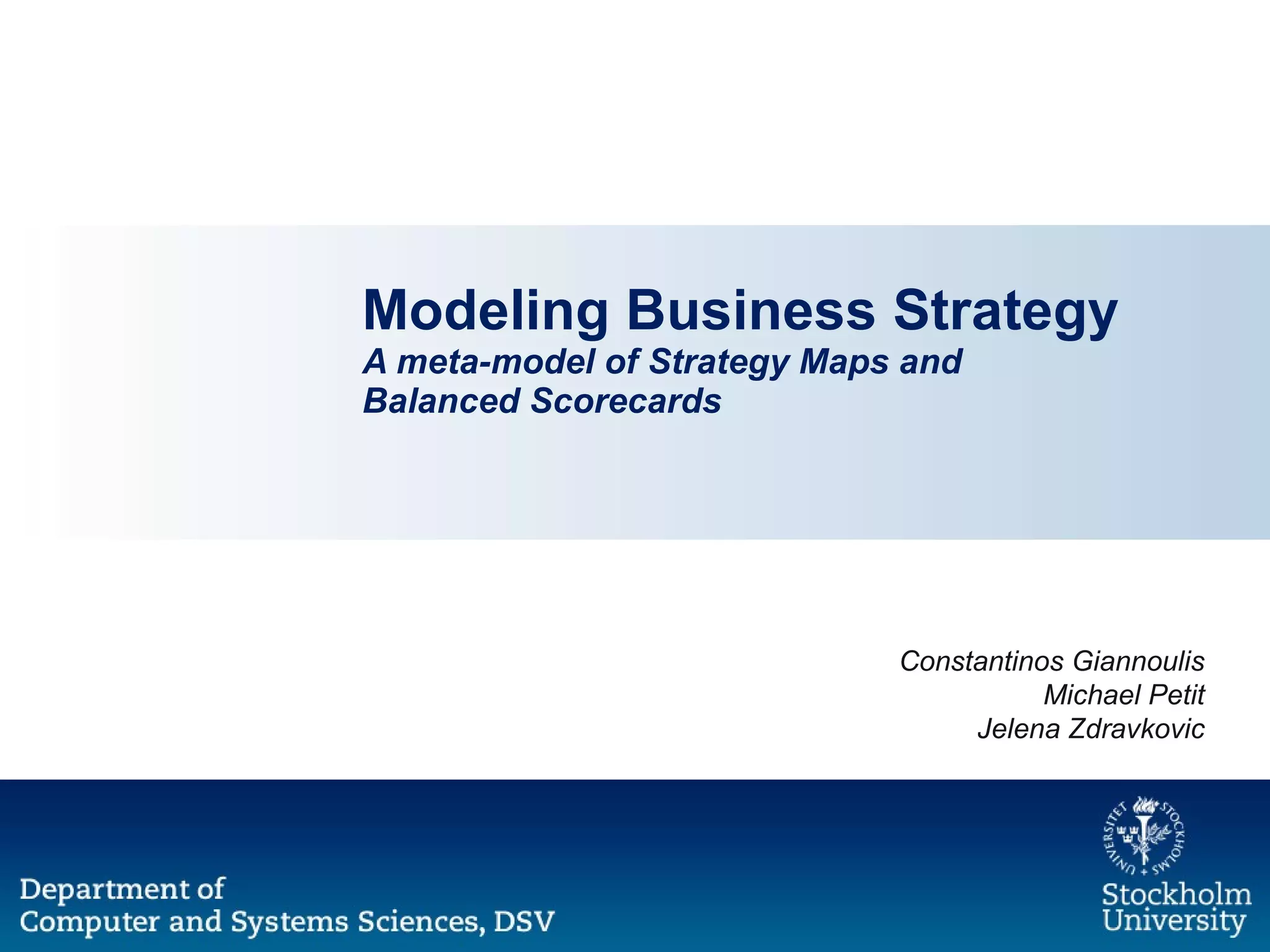 Modeling Business Strategy A meta model - Modeling Business Strategy A Meta Model Of Strategy Maps And Balance Scorecards 1 2048 