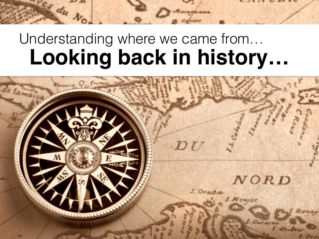 Looking back in history… Understanding