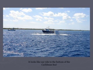 It looks like our ride to the bottom of the Caribbean Sea! 