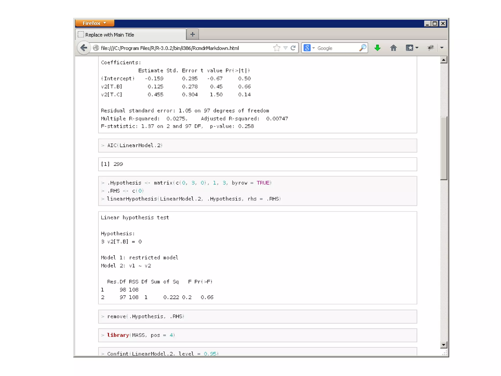 Rcommander - a menu-driven GUI for R