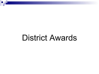District Awards 