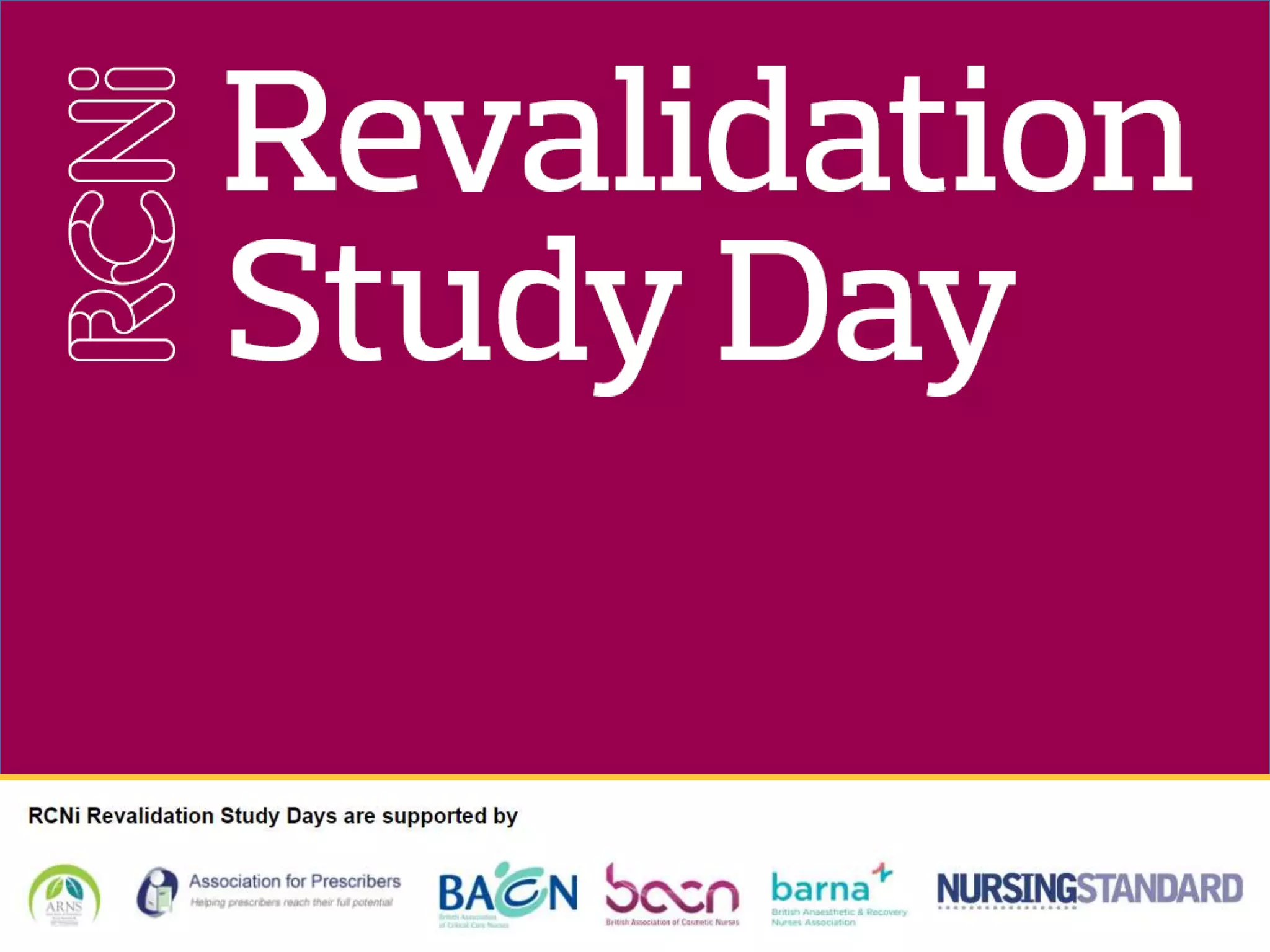 Rcni revalidation study day presentation 2017 preston | PPTX