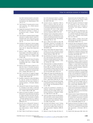 315
mons MA. Combined obstetric and pediat-
ric approach to prevent meconium aspira-
tion syndrome. Am J Obstet Gynecol. 1976;
126:712–715
33. Ting P, Brady JP. Tracheal suction in meco-
nium aspiration. Am J Obstet Gynecol.
1975;122:767–771
34. Gregory GA, Gooding CA, Phibbs RH, Tooley
WH. Meconium aspiration in infants—a
prospective study. J Pediatr. 1974;85:
848–852
35. Toth B, Becker A, Seelbach-Gobel B. Oxygen
saturation in healthy newborn infants im-
mediately after birth measured by pulse
oximetry. Arch Gynecol Obstet. 2002;266:
105–107
36. Gonzales GF, Salirrosas A. Arterial oxygen
saturation in healthy newborns delivered
at term in Cerro de Pasco (4340 m) and
Lima (150 m). Reprod Biol Endocrinol.
2005;3:46
37. Altuncu E, Ozek E, Bilgen H, Topuzoglu A,
Kavuncuoglu S. Percentiles of oxygen sat-
urations in healthy term newborns in the
ﬁrst minutes of life. Eur J Pediatr. 2008;
167:687–688
38. Kamlin CO, O’Donnell CP, Davis PG, Morley
CJ. Oxygen saturation in healthy infants
immediately after birth. J Pediatr. 2006;
148:585–589
39. Mariani G, Dik PB, Ezquer A, Aguirre A, Es-
teban ML, Perez C, Fernandez Jonusas S,
Fustinana C. Pre-ductal and post-ductal O2
saturation in healthy term neonates after
birth. J Pediatr. 2007;150:418–421
40. Rabi Y, Yee W, Chen SY, Singhal N. Oxygen
saturation trends immediately after birth.
J Pediatr. 2006;148:590–594
41. Hay WW, Jr, Rodden DJ, Collins SM, Melara
DL, Hale KA, Fashaw LM. Reliability of
conventional and new pulse oximetry in
neonatal patients. J Perinatol. 2002;22:
360–366
42. O’Donnell CP, Kamlin CO, Davis PG, Morley
CJ. Feasibility of and delay in obtaining
pulse oximetry during neonatal resuscita-
tion. J Pediatr. 2005;147:698–699
43. Dawson JA, Kamlin CO, Wong C, te Pas AB,
O’Donnell CP, Donath SM, Davis PG, Morley
CJ. Oxygen saturation and heart rate dur-
ing delivery room resuscitation of infants
Ͻ30 weeks’ gestation with air or 100% ox-
ygen. Arch Dis Child Fetal Neonatal Ed.
2009;94:F87–F91
44. Davis PG, Tan A, O’Donnell CP, Schulze A.
Resuscitation of newborn infants with
100% oxygen or air: a systematic review
and meta-analysis. Lancet. 2004;364:
1329–1333
45. Rabi Y, Rabi D, Yee W. Room air resuscita-
tion of the depressed newborn: a system-
atic review and meta-analysis. Resuscita-
tion. 2007;72:353–363
46. Escrig R, Arruza L, Izquierdo I, Villar G,
Saenz P, Gimeno A, Moro M, Vento M.
Achievement of targeted saturation values
in extremely low gestational age neonates
resuscitated with low or high oxygen
concentrations: a prospective, random-
ized trial. Pediatrics. 2008;121:875–881
47. Karlberg P, Koch G. Respiratory studies in
newborn infants. III. Development of me-
chanics of breathing during the ﬁrst week
of life. A longitudinal study. Acta Paediatr.
1962;(Suppl 135):121–129
48. Vyas H, Milner AD, Hopkin IE, Boon AW.
Physiologic responses to prolonged and
slow-rise inﬂation in the resuscitation of
the asphyxiated newborn infant. J Pediatr.
1981;99:635–639
49. Vyas H, Field D, Milner AD, Hopkin IE. Deter-
minants of the ﬁrst inspiratory volume
and functional residual capacity at birth.
Pediatr Pulmonol. 1986;2:189–193
50. Boon AW, Milner AD, Hopkin IE. Lung expan-
sion, tidal exchange, and formation of the
functional residual capacity during resus-
citation of asphyxiated neonates. J Pedi-
atr. 1979;95:1031–1036
51. Hillman NH, Moss TJ, Kallapur SG, Bachur-
ski C, Pillow JJ, Polglase GR, Nitsos I,
Kramer BW, Jobe AH. Brief, large tidal vol-
ume ventilation initiates lung injury and a
systemic response in fetal sheep. Am J Re-
spir Crit Care Med. 2007;176:575–581
52. Polglase GR, Hooper SB, Gill AW, Allison BJ,
McLean CJ, Nitsos I, Pillow JJ, Kluckow M.
Cardiovascular and pulmonary conse-
quences of airway recruitment in preterm
lambs. J Appl Physiol. 2009;106:1347–1355
53. Dawes GS. Foetal and Neonatal Physiology.
A Comparative Study of the Changes at
Birth. Chicago: Year Book Medical Publish-
ers, Inc; 1968
54. Lindner W, Vossbeck S, Hummler H,
Pohlandt F. Delivery room management of
extremely low birth weight infants: spon-
taneous breathing or intubation? Pediat-
rics. 1999;103(5 Pt 1):961–967
55. Leone TA, Lange A, Rich W, Finer NN. Dispos-
able colorimetric carbon dioxide detector
use as an indicator of a patent airway dur-
ing noninvasive mask ventilation. Pediat-
rics. 2006;118:e202–204
56. Finer NN, Rich W, Wang C, Leone T. Airway
obstruction during mask ventilation of
very low birth weight infants during neo-
natal resuscitation. Pediatrics. 2009;123:
865–869
57. Morley CJ, Davis PG, Doyle LW, Brion LP,
Hascoet JM, Carlin JB. Nasal CPAP or intu-
bation at birth for very preterm infants.
N Engl J Med. 2008;358:700–708
58. Kelm M, Proquitte H, Schmalisch G, Roehr
CC. Reliability of two common PEEP-
generating devices used in neonatal re-
suscitation. Klin Padiatr. 2009;221:
415–418
59. Morley CJ, Dawson JA, Stewart MJ, Hus-
sain F, Davis PG. The effect of a PEEP valve
on a Laerdal neonatal self-inﬂating resus-
citation bag. J Paediatr Child Health.
46(1–2):51–56, 2010
60. Oddie S, Wyllie J, Scally A. Use of self-
inﬂating bags for neonatal resuscitation.
Resuscitation. 2005;67:109–112
61. Hussey SG, Ryan CA, Murphy BP. Compari-
son of three manual ventilation devices us-
ing an intubated mannequin. Arch Dis Child
Fetal Neonatal Ed. 2004;89:F490–493
62. Finer NN, Rich W, Craft A, Henderson C.
Comparison of methods of bag and mask
ventilation for neonatal resuscitation. Re-
suscitation. 2001;49:299–305
63. Bennett S, Finer NN, Rich W, Vaucher Y. A
comparison of three neonatal resuscitation
devices. Resuscitation. 2005;67:113–118
64. Kattwinkel J, Stewart C, Walsh B, Gurka M,
Paget-Brown A. Responding to compliance
changes in a lung model during manual
ventilation: perhaps volume, rather than
pressure, should be displayed. Pediatrics.
2009;123:e465–470
65. Trevisanuto D, Micaglio M, Pitton M, Maga-
rotto M, Piva D, Zanardo V. Laryngeal mask
airway: is the management of neonates re-
quiring positive pressure ventilation at
birth changing? Resuscitation. 2004;62:
151–157
66. Gandini D, Brimacombe JR. Neonatal re-
suscitation with the laryngeal mask air-
way in normal and low birth weight in-
fants. Anesth Analg. 1999;89:642–643
67. Esmail N, Saleh M, et al. Laryngeal mask
airway versus endotracheal intubation for
Apgar score improvement in neonatal re-
suscitation. Egyptian Journal of Anesthesi-
ology. 2002;18:115–121
68. Hosono S, Inami I, Fujita H, Minato M, Taka-
hashi S, Mugishima H. A role of end-tidal
CO monitoring for assessment of tracheal
intubations in very low birth weight in-
fants during neonatal resuscitation at
birth. J Perinat Med. 2009;37:79–84
69. Repetto JE, Donohue P-CP, Baker SF, Kelly L,
Nogee LM. Use of capnography in the deliv-
ery room for assessment of endotracheal
tube placement. J Perinatol. 2001;21:
284–287
70. Roberts WA, Maniscalco WM, Cohen AR,
FROM THE AMERICAN ACADEMY OF PEDIATRICS
PEDIATRICS Volume 126, Number 5, November 2010 e1409
by on November 19, 2010www.pediatrics.orgDownloaded from
 