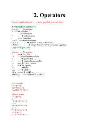 R code for data manipulation | PDF