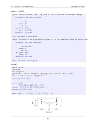 Important R Commands Table of Useful R commands. | PDF