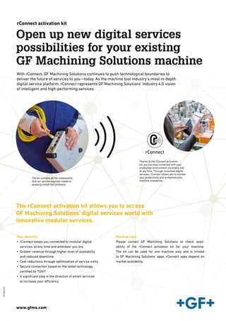 GF Machining Solutions - Rconnect Industry 4.0