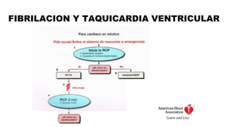 FIBRILACION Y TAQUICARDIA VENTRICULAR
 