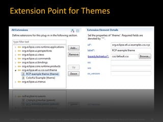 CSS Styling for Eclipse RCP 3.x and 4.x | PPTX