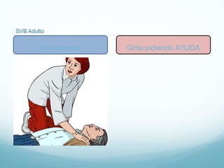 SVB Adulto
No responde Grite pidiendo AYUDA
 