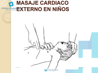 MASAJE CARDIACO
EXTERNO EN NIÑOS

 
