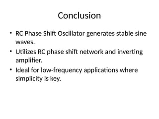 Inverting Phase Shift RC_Phase_Shift_Oscillator_Presentation_With_Diagram.pptx