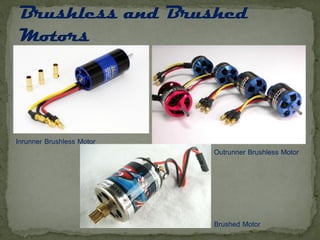 Inrunner Brushless Motor
Outrunner Brushless Motor
Brushed Motor
 