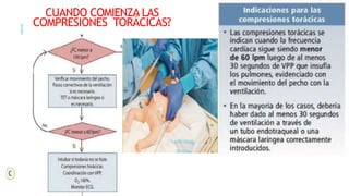 CUANDO COMIENZA LAS
COMPRESIONES TORÁCICAS?
 