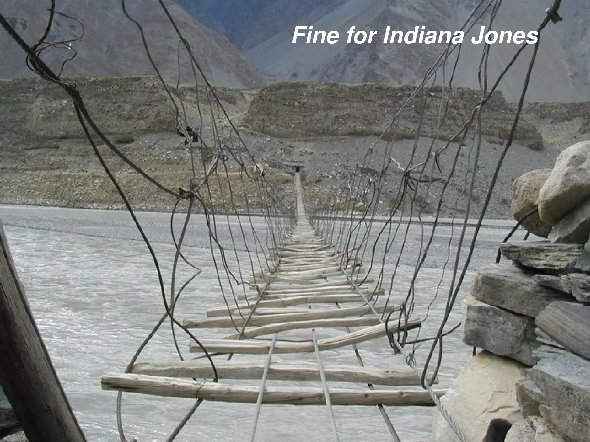 Fine for Indiana Jones
 