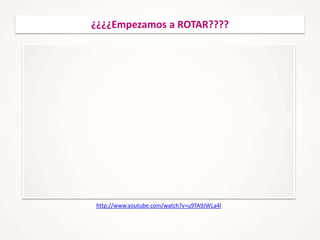 ¿¿¿¿Empezamos a ROTAR????

http://www.youtube.com/watch?v=u9TA9JWLa4I

 