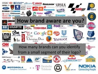 How brand aware are you? How many brands can you identify from a small segment of their logo? 