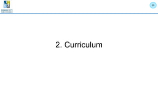 2. Curriculum
20
 