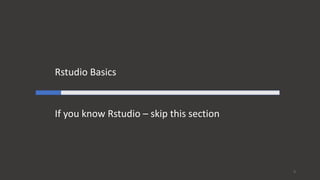 R and RMarkdown crash course | PDF