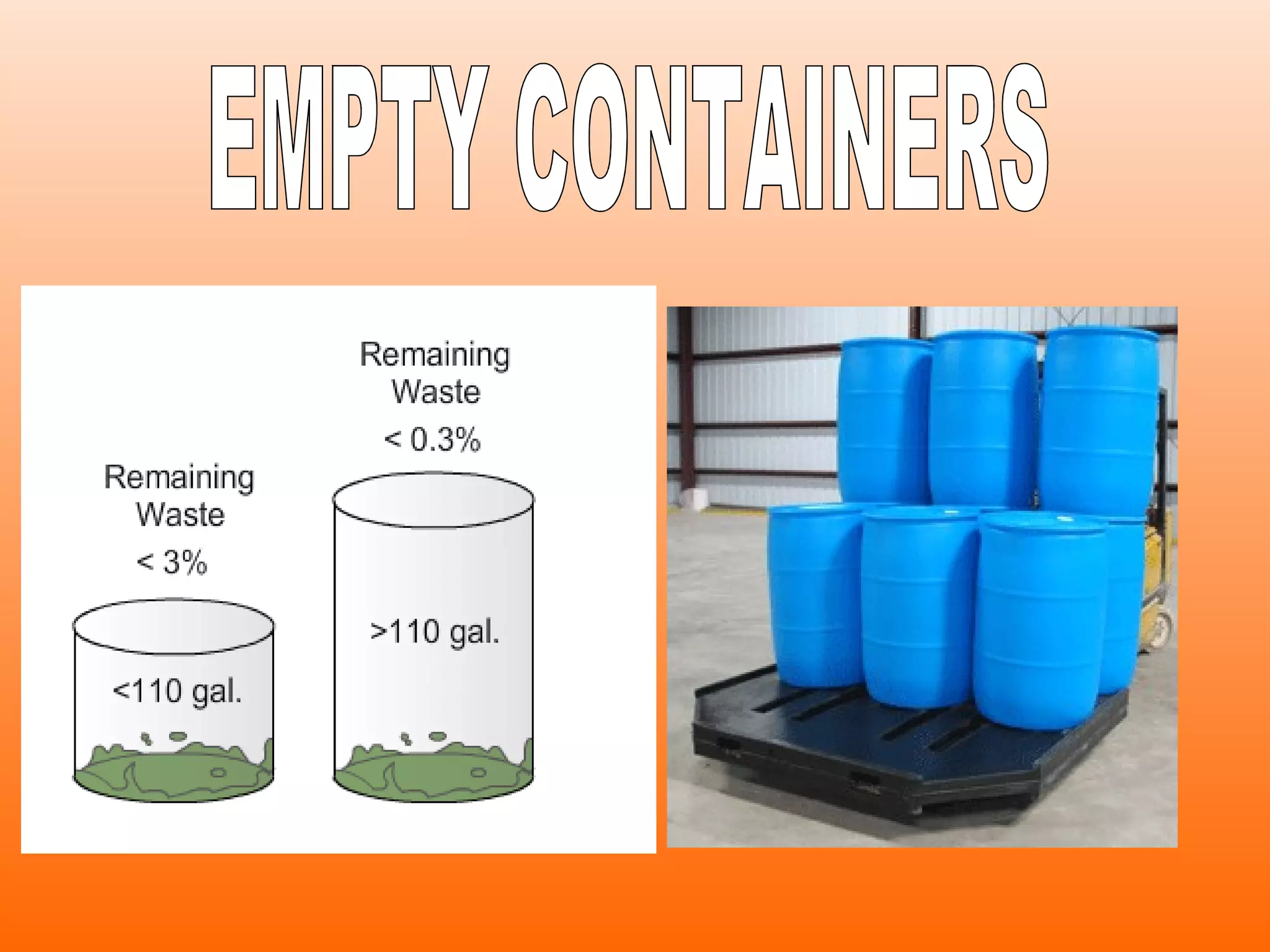 EMPTY CONTAINERS 