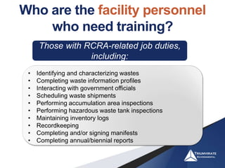 Rcra Training Ppt : Resource Conservation and Recovery Act Training ...