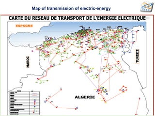 Map of transmission of electric-energy
 