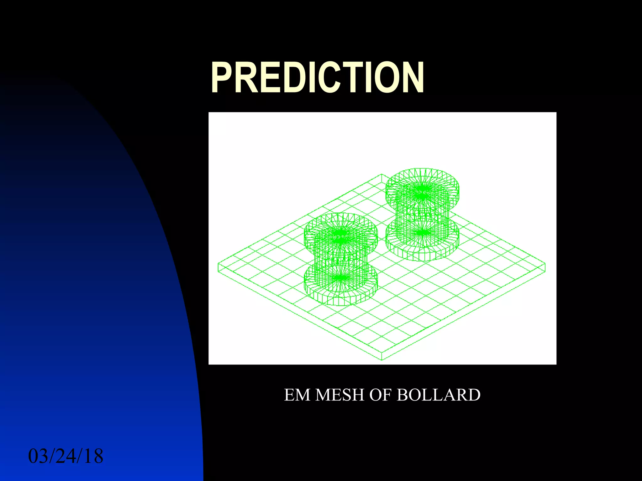 03/24/18 26
PREDICTION
EM MESH OF BOLLARD
 
