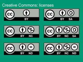 Creative Commons: licenses
 