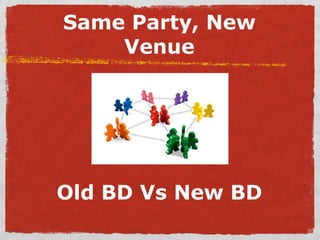 Same Party, New Venue   Old BD Vs New BD 