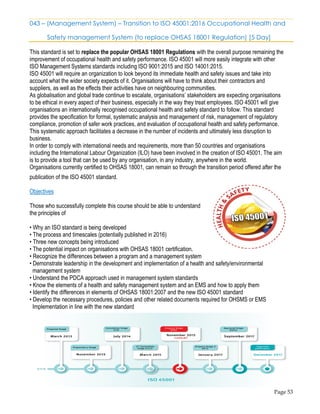 Why Ohsas Develop 2nd Q - course program portfolio | PDF