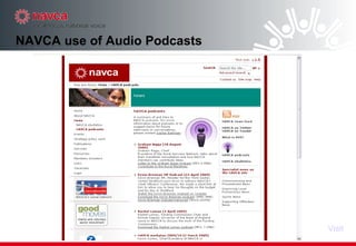NAVCA use of Audio Podcasts Visit 