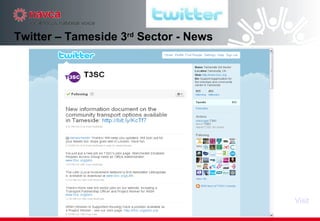 Twitter – Tameside 3 rd  Sector - News Visit 