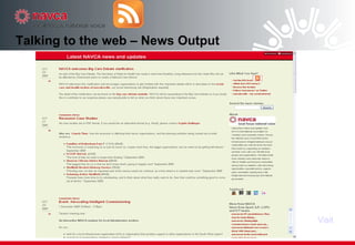Talking to the web – News Output Visit 