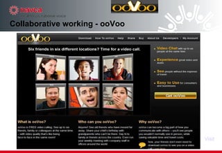 Collaborative working - ooVoo Visit 