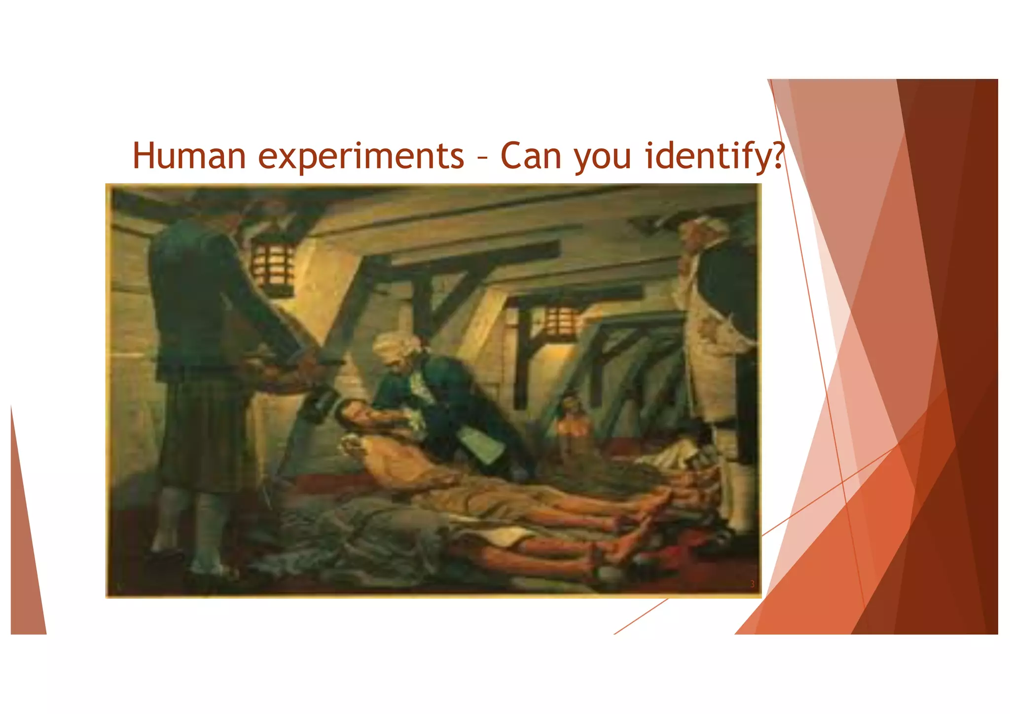 Human experiments – Can you identify?
3
 