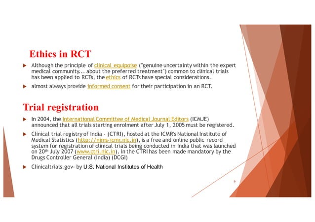 Randomised Controlled Trial, RCT, Experimental study | PDF