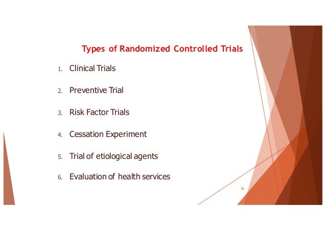 Randomised Controlled Trial Rct Experimental Study
