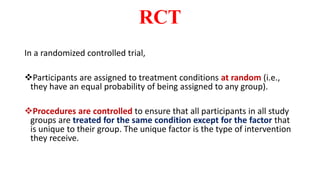 Random control trial RCT community medicine .pptx