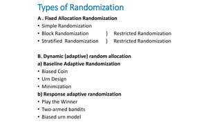 Balanced Group Allocation Rct Example Random control trial RCT community medicine .pptx