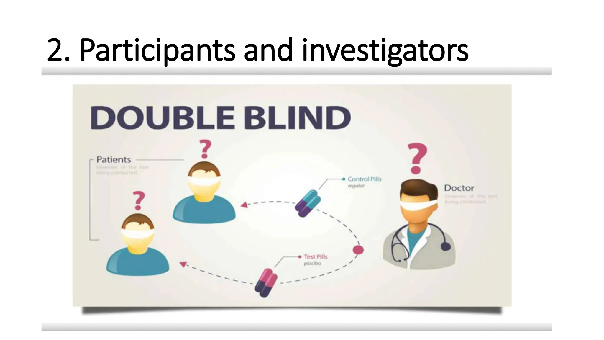 2. Participants and investigators
 