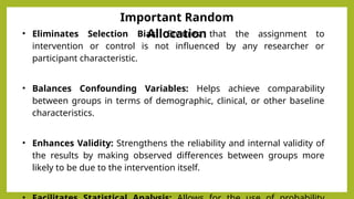 Concealed Randomization randoized control trial,allocation concealment,random allocation ...