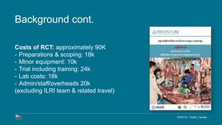 The first large scale randomized control trial in Cambodia animal sourced food systems: rationale and process