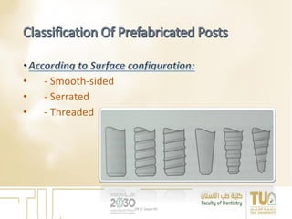 • - Smooth-sided
• - Serrated
• - Threaded
DR EL Sayed Ali
 