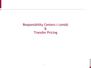 Rc & transfer pricing