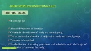 Randomized controlled trial presentation | PPTX