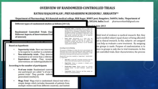 Randomized controlled trial presentation | PPTX